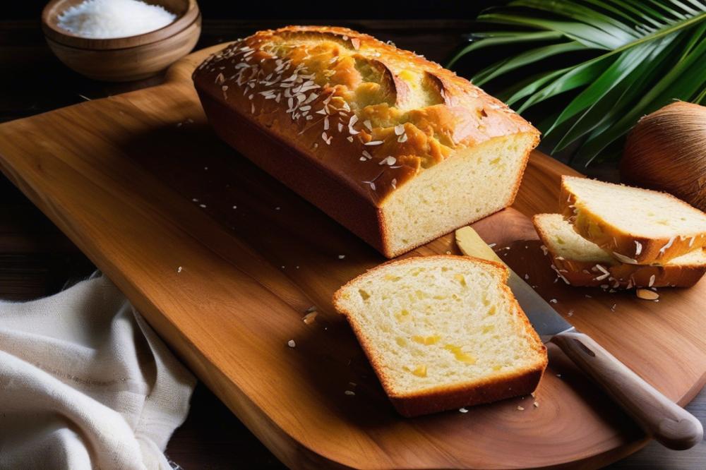 Baking Coconut Bread With Tropical Flavors