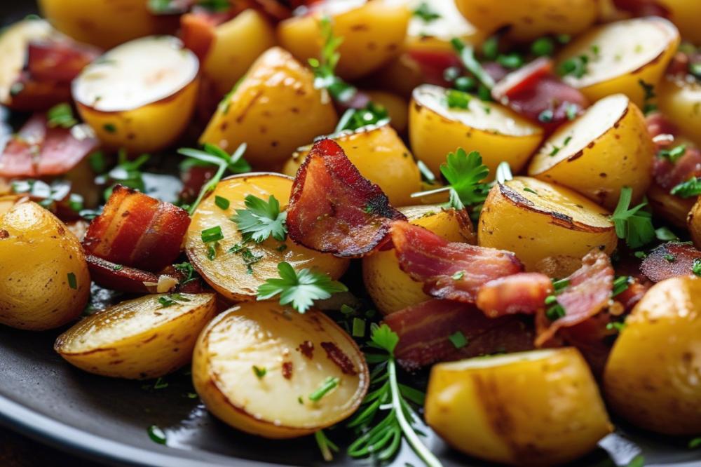 Cheesy Bacon Ranch Roasted Potatoes: A Flavorful Side Dish Recipe