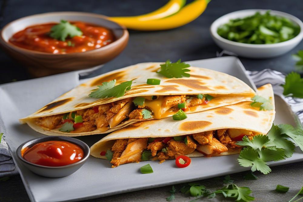 Chilli Chicken Cheese Quesadilla Recipe: Quick And Delicious!