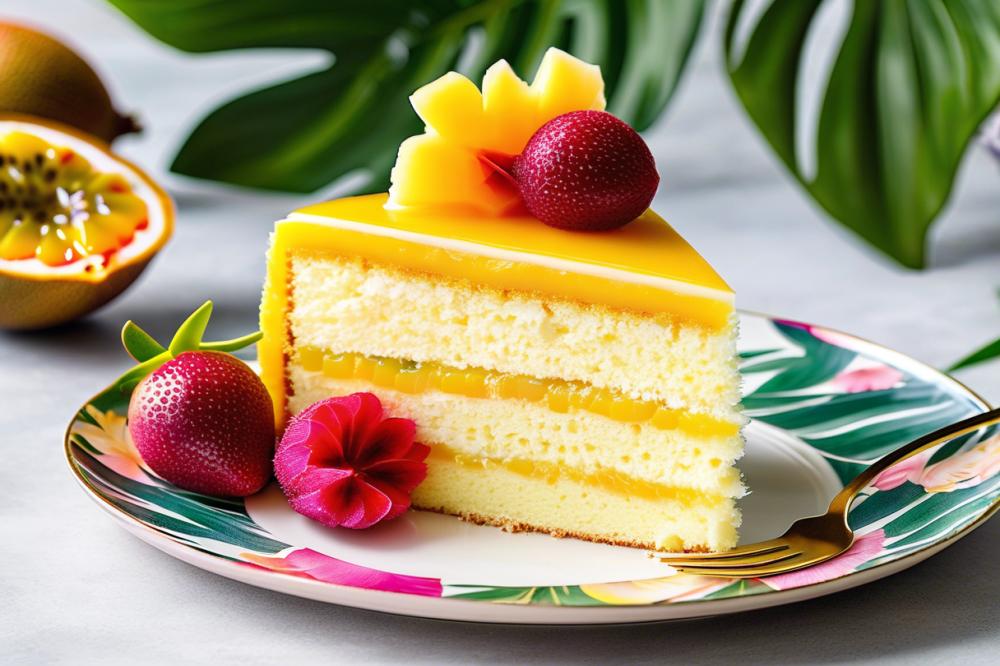 Coconut Passion Fruit Chiffon Cake Recipe: A Tropical Delight