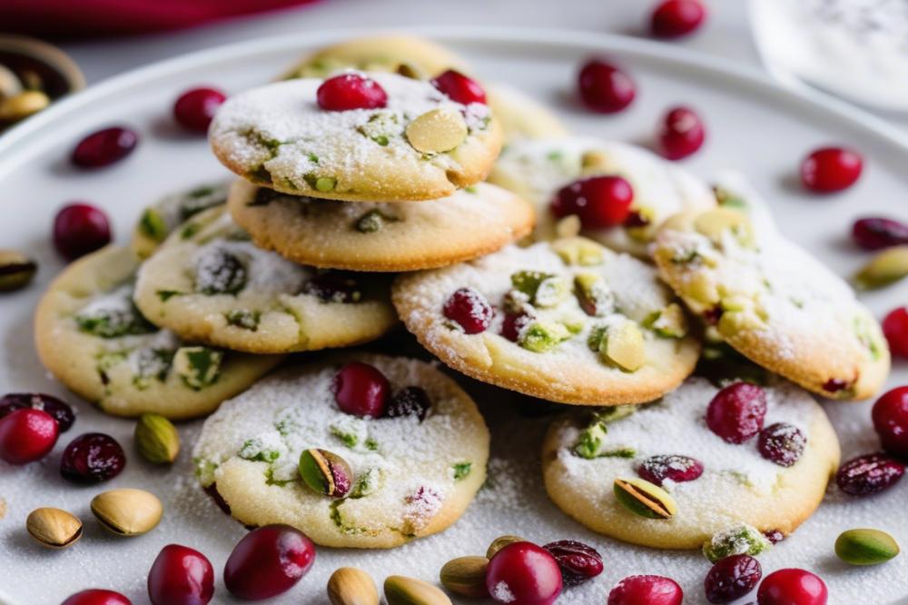 Cranberry Pistachio Snowball Cookies: Festive Treats For All