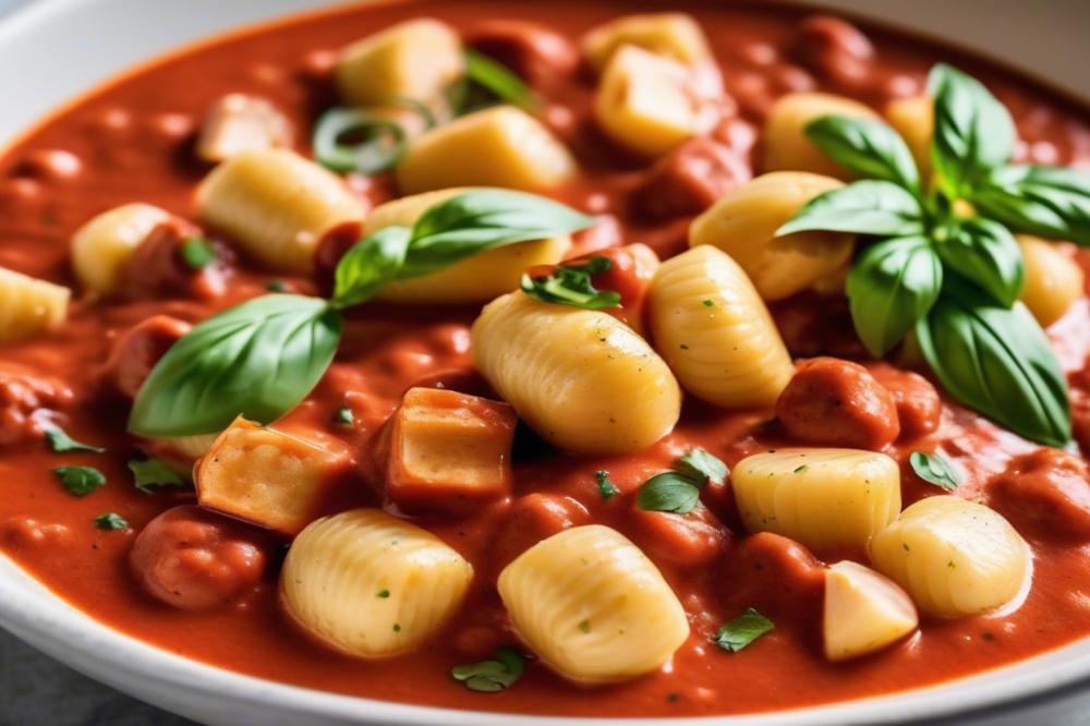 Creamy Chicken Gnocchi In Delicious Red Sauce Recipe