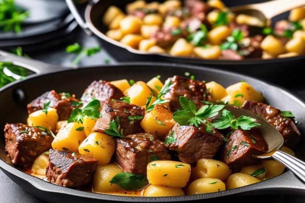 Delicious Air Fryer Steak Bites With Gnocchi Recipe