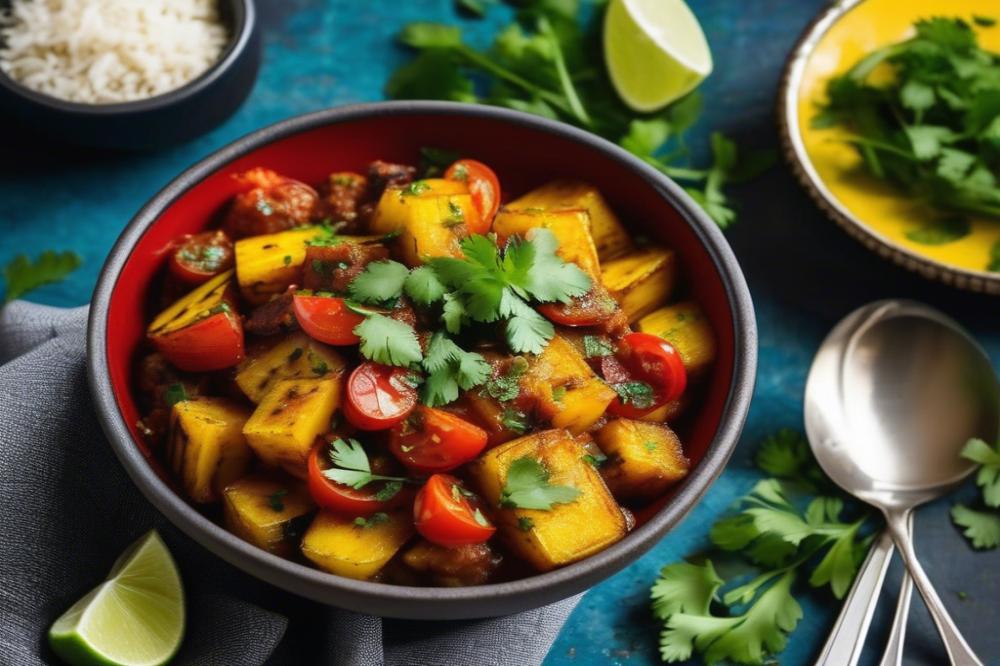 Delicious Aratikaya Tomato Koora: Andhra-Style Plantain Recipe