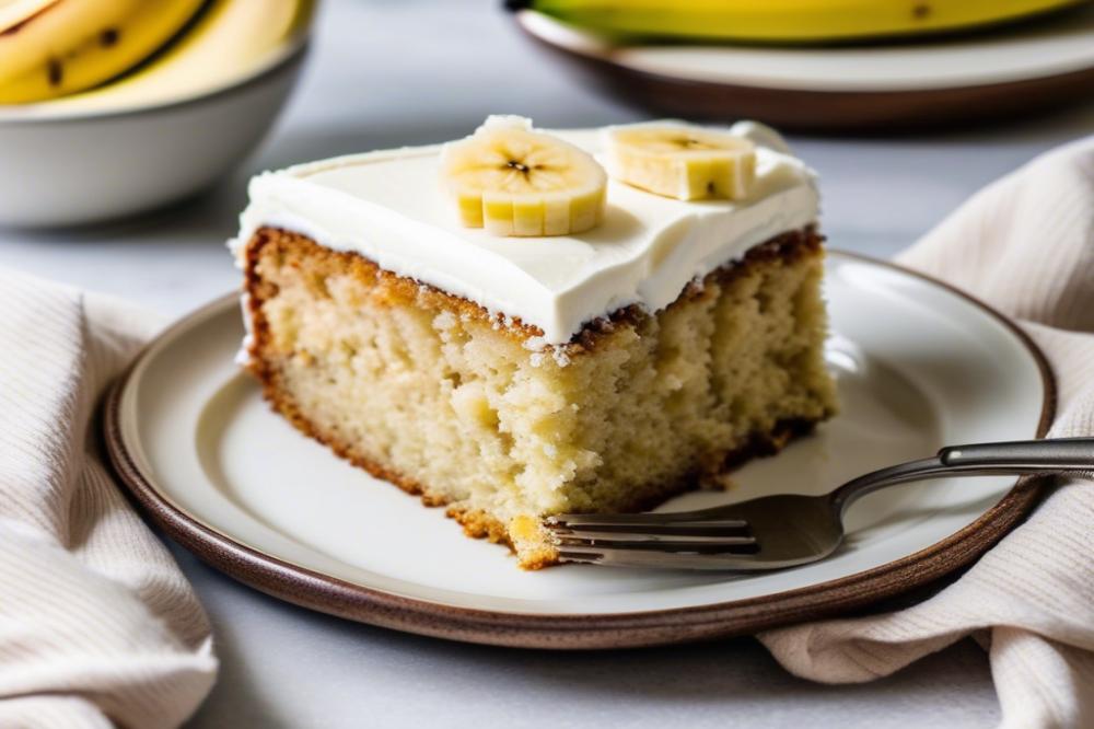 Delicious Banana Cake With Cream Cheese Frosting Recipe