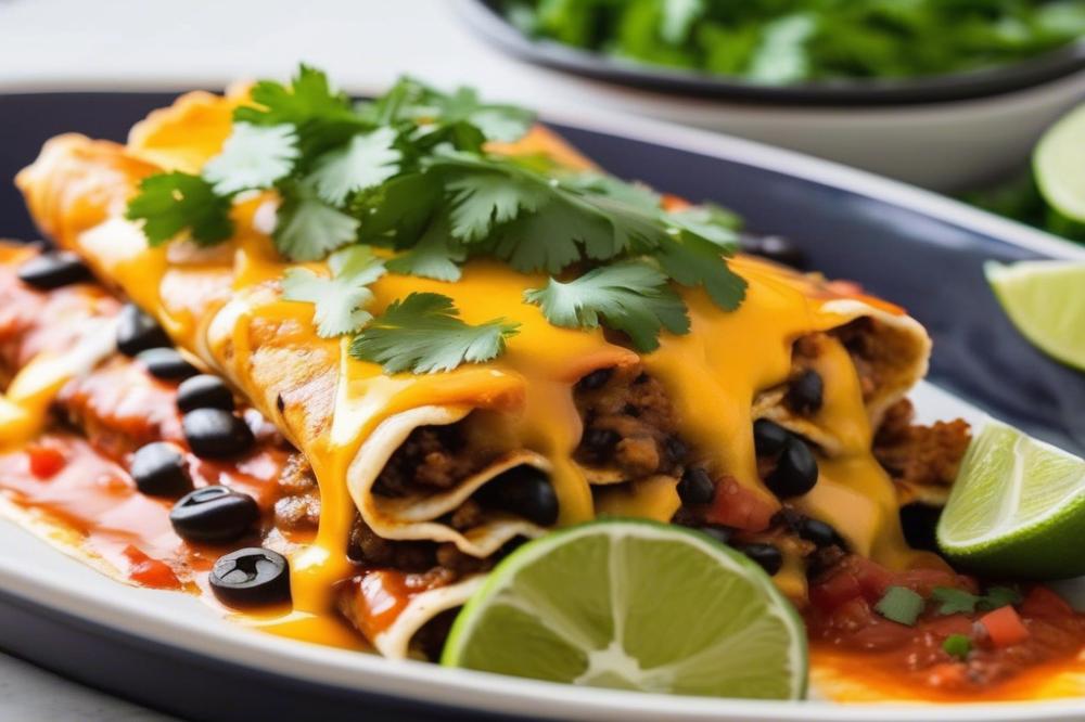 Delicious Beef And Black Bean Enchiladas Recipe For Dinner