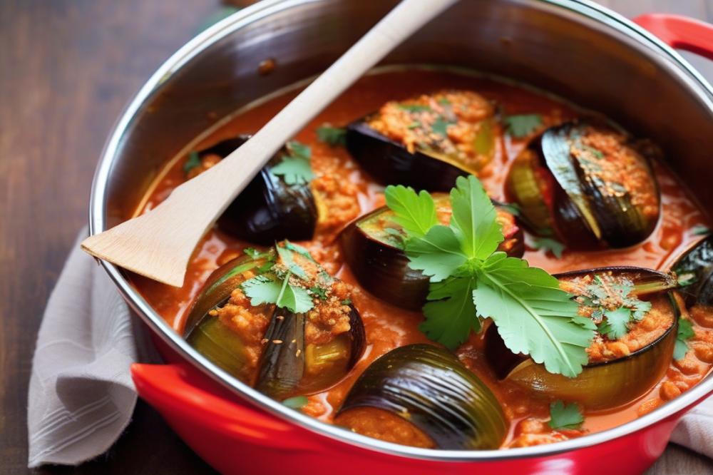 Delicious Bharva Baingan: Stuffed Eggplants In Tangy Tomato Curry