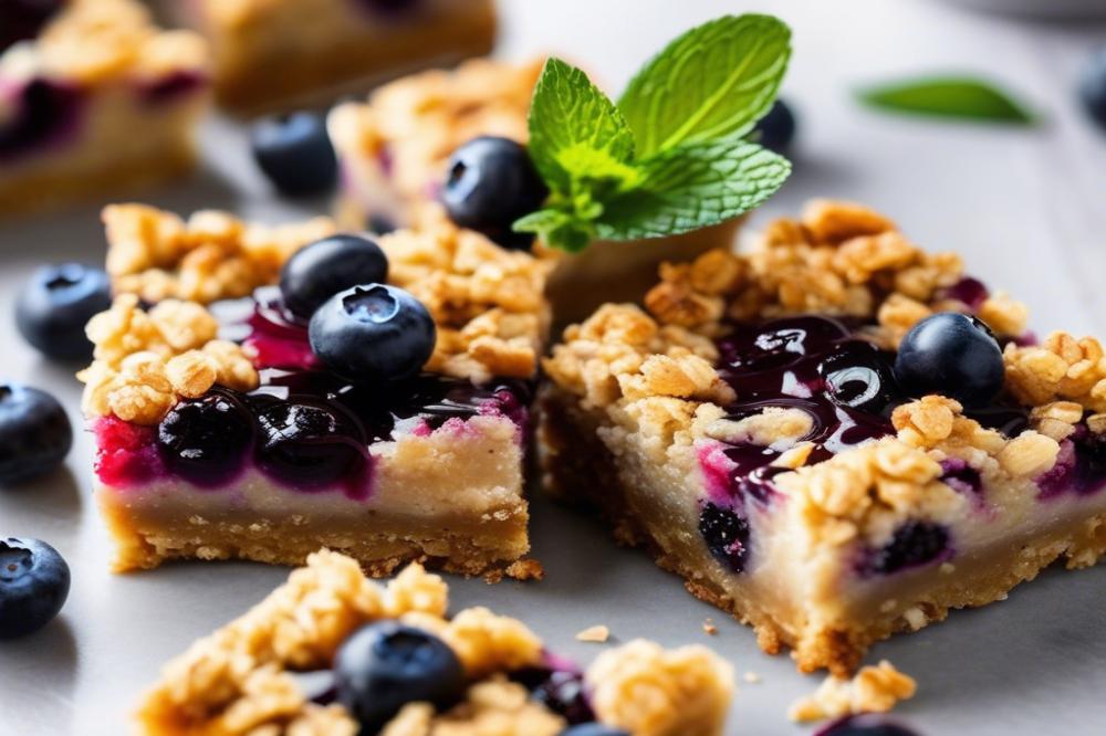 Delicious Blueberry Oat Crumble Bars Recipe For Easy Baking
