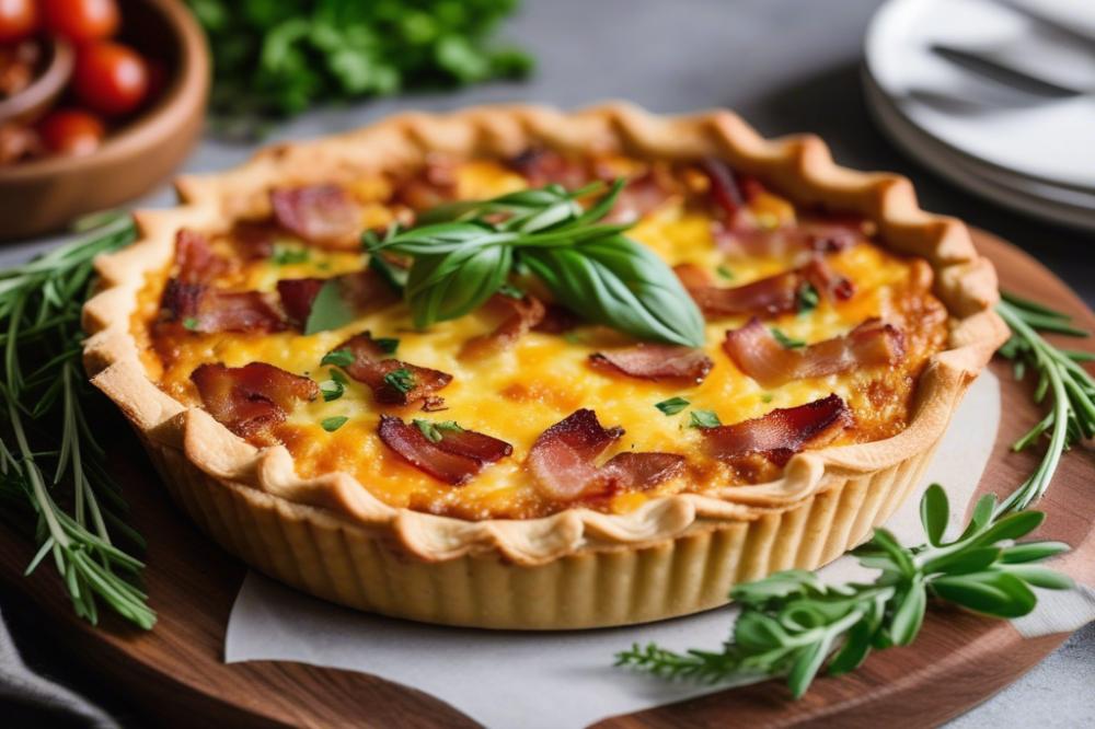 Delicious Cheesy Bacon Quiche Recipe For Perfect Brunch