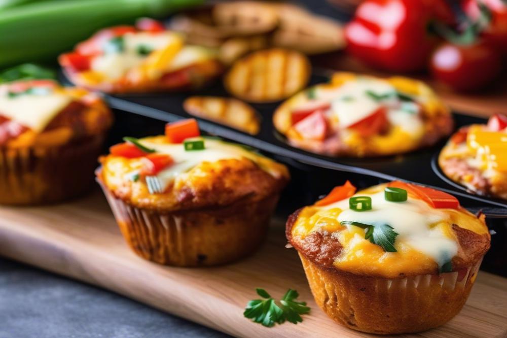 Delicious Cheesy Vegetarian Pizza Muffins Recipe You’ll Love