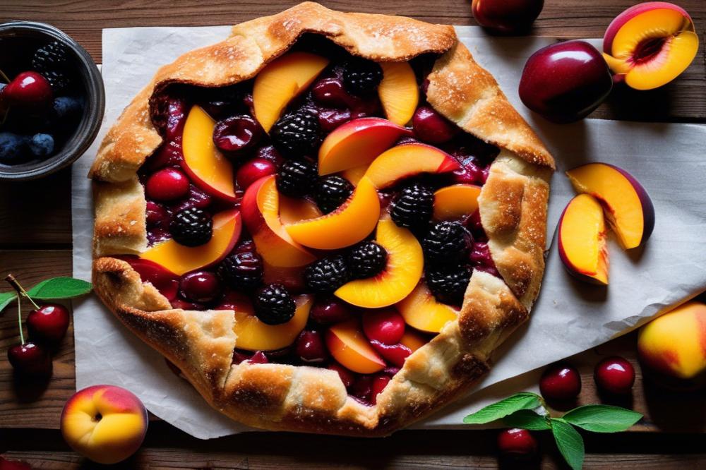 Delicious Cherry And Peach Galette Recipe For Summer Desserts