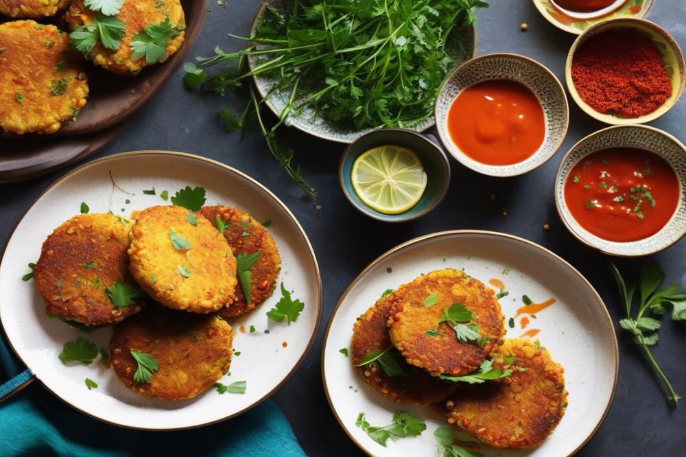 Delicious Chickpea Fritters With Spicy Sauce Recipe Ideas