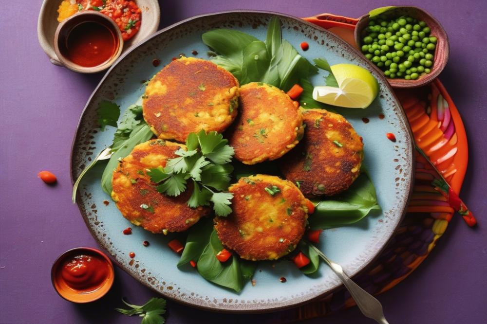 Delicious Chickpea Fritters With Spicy Sauce Recipe
