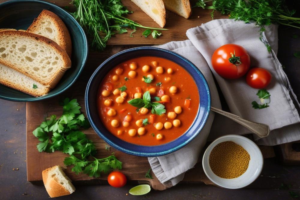Delicious Chickpea Tomato Soup Recipe For Cozy Nights