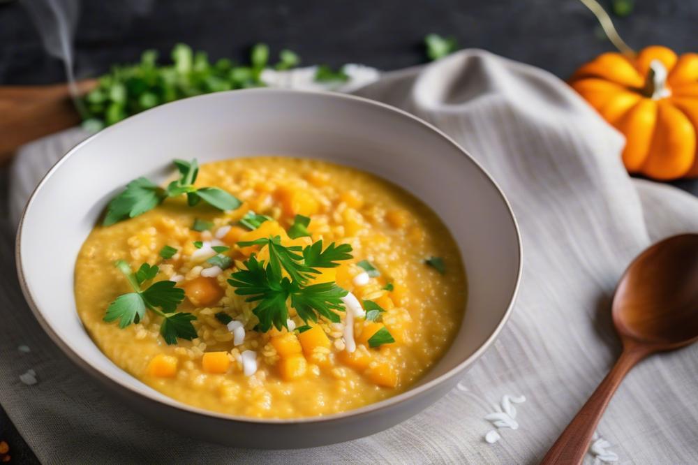 Delicious Chinese Savoury Rice Porridge Recipe With Pumpkin