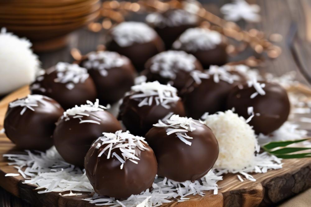 Delicious Chocolate Covered Coconut Balls: Mounds Bites Copycat Recipe