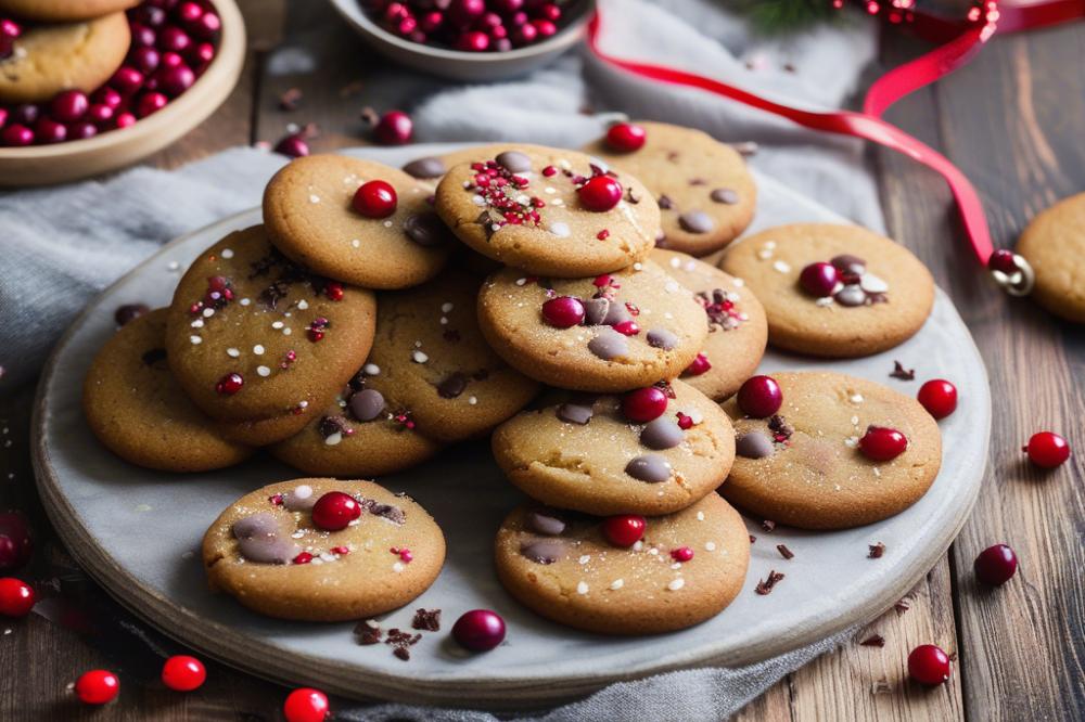 Delicious Chocolate Cranberry Sugar Cookies Recipe For Holidays