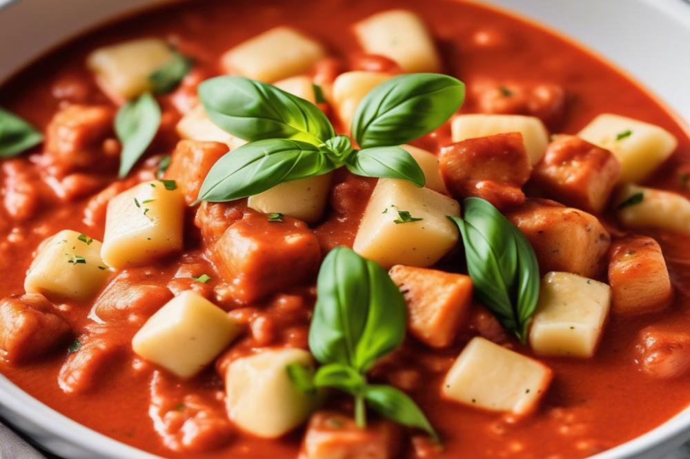 Delicious Creamy Chicken Gnocchi In Rich Red Sauce Recipe