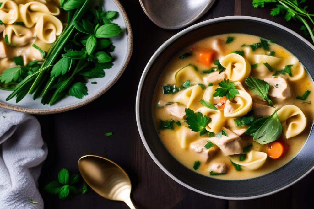Delicious Creamy Chicken Tortellini Soup Recipe For Cozy Nights