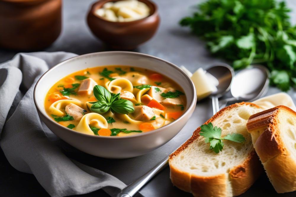 Delicious Creamy Chicken Tortellini Soup Recipe For Cozy Nights