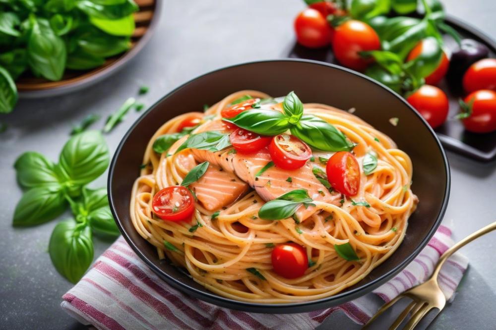 Delicious Creamy Tomato Salmon Spaghetti Recipe – Quick & Easy!