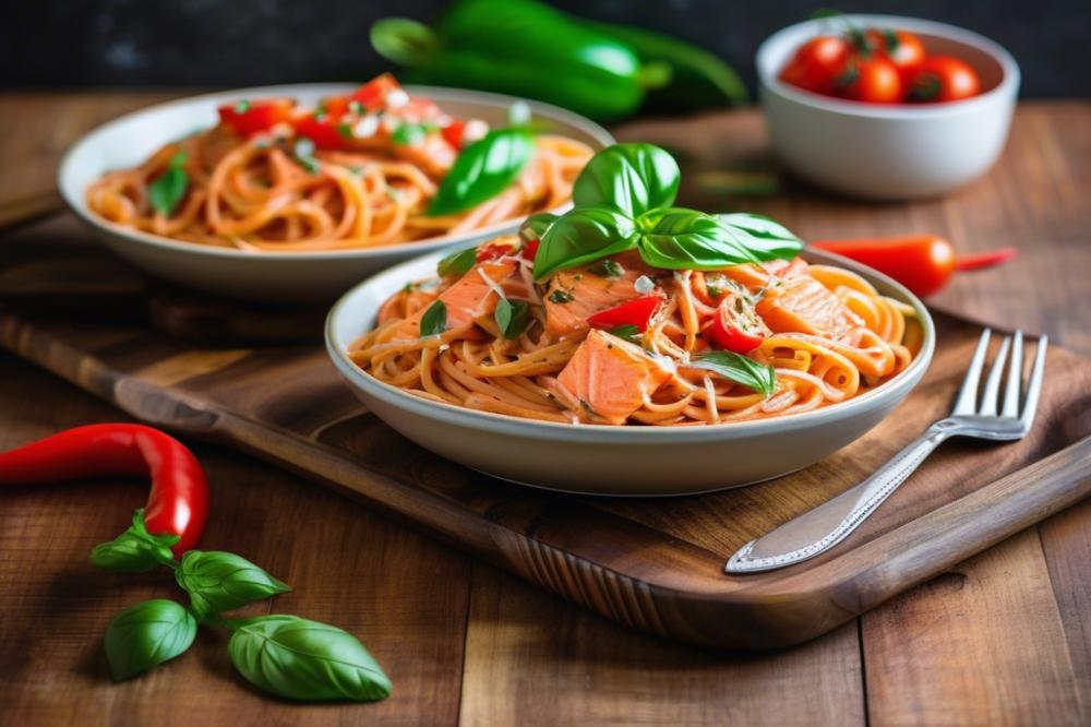 Delicious Creamy Tomato Salmon Spaghetti Recipe For Quick Meals