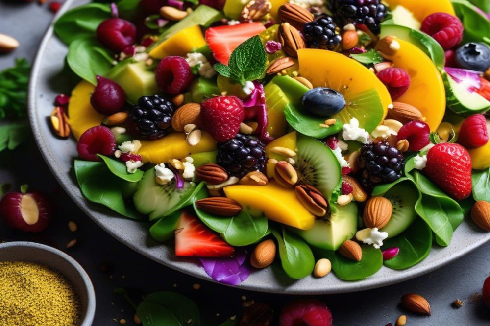 Delicious Curry-Spiced Fruit Nut Salad: A Fresh Garden Delight