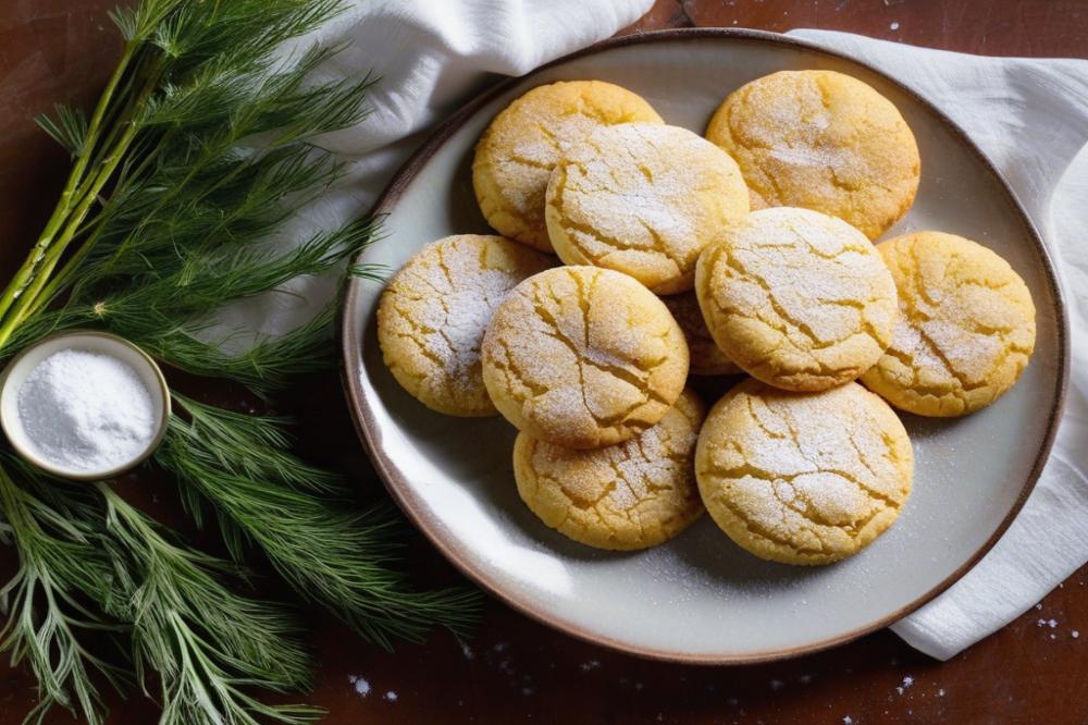 Delicious Double Chocolate Fennel Buckwheat Crinkle Cookies Recipe