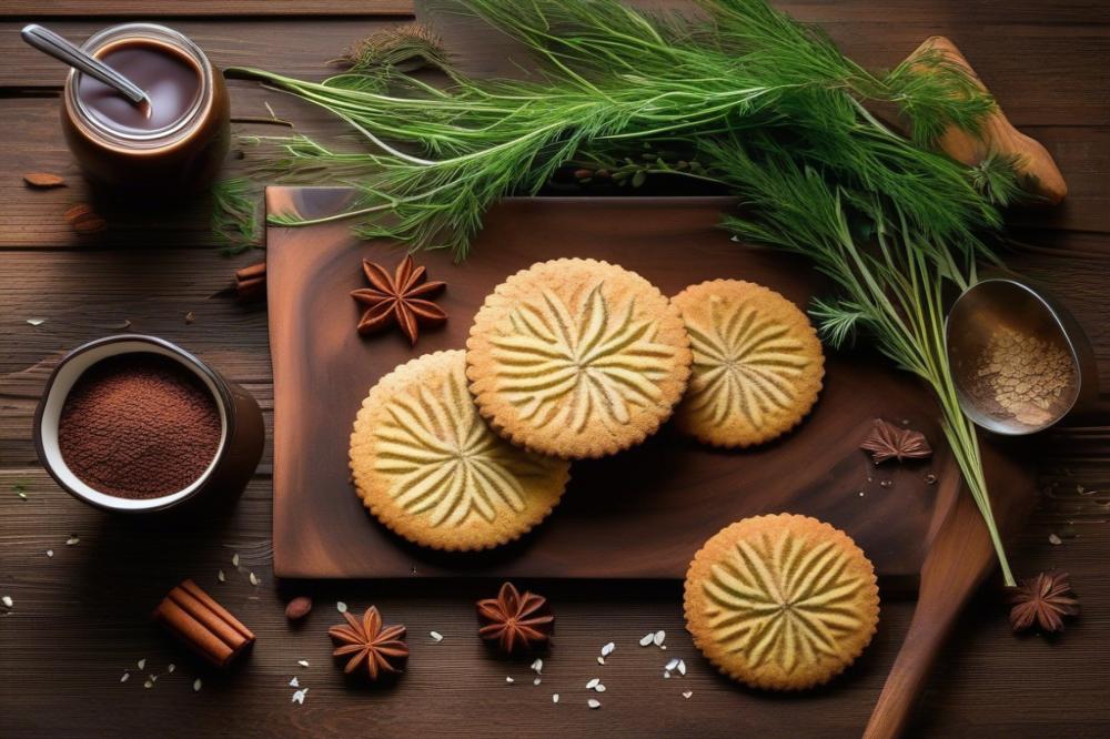 Delicious Double Chocolate Fennel Buckwheat Crinkle Cookies Recipe