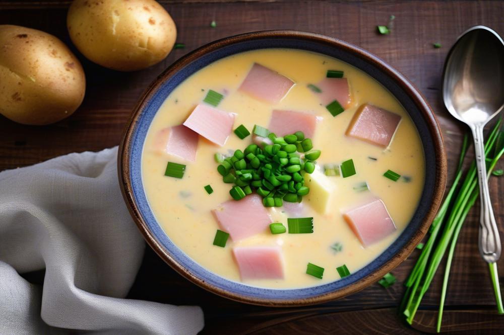 Delicious Easy Ham And Potato Crockpot Soup Recipe
