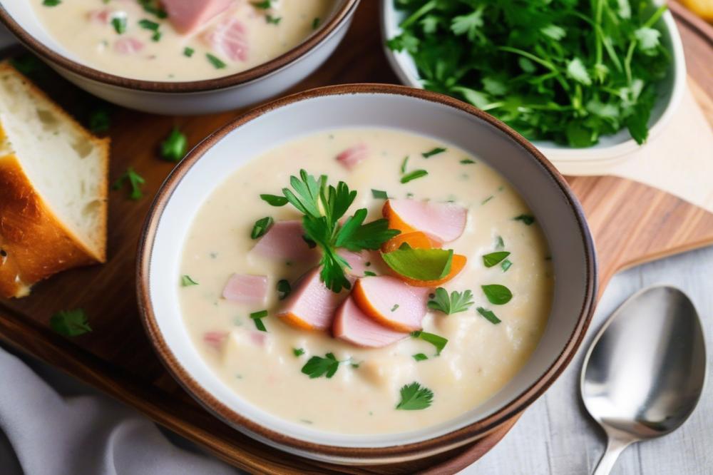 Delicious Easy Ham And Potato Crockpot Soup Recipe