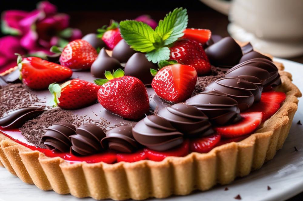 Delicious Easy Strawberry Chocolate Tart Recipe For Sweet Indulgence