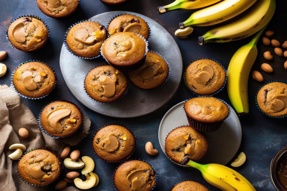 Delicious Easy Vegan Banana Peanut Butter Muffins Recipe