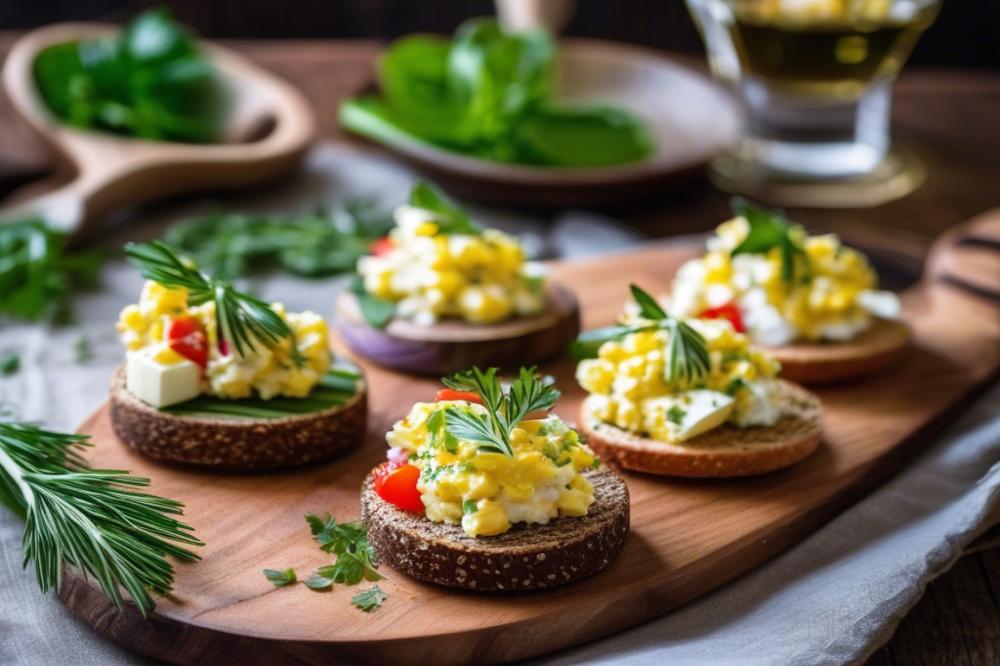 Delicious Egg Salad Canapés: A Perfect Summer Party Recipe