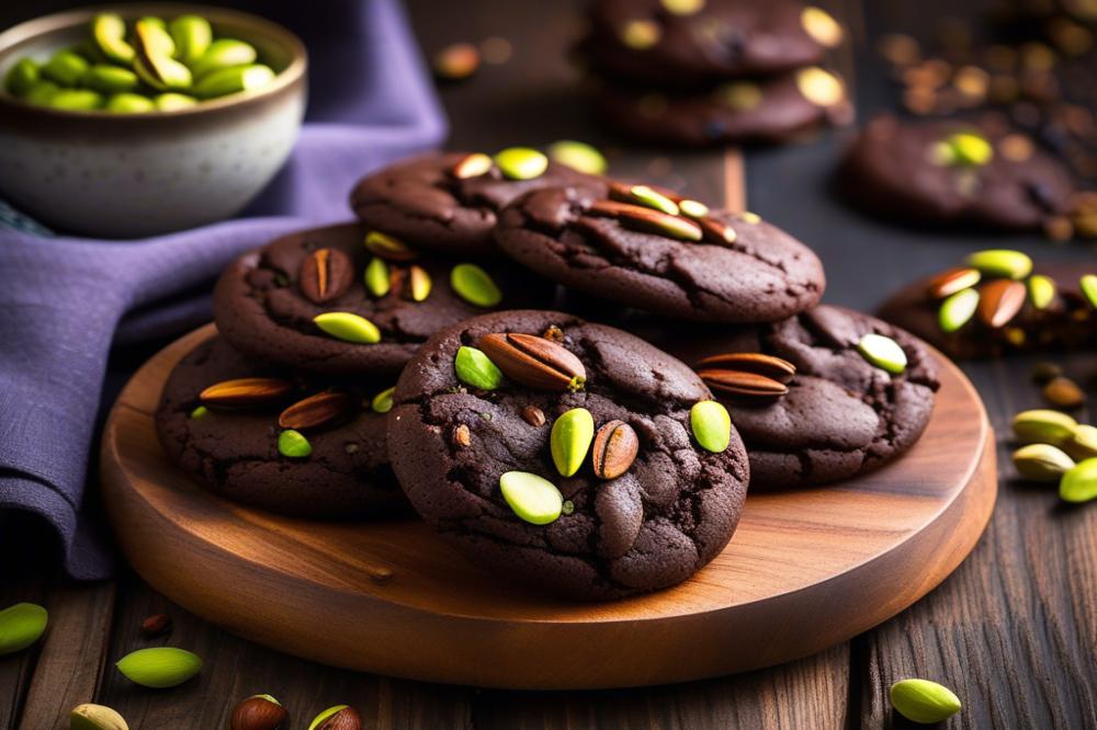 Delicious Eggless Chocolate Pistachio Slice And Bake Cookies Recipe