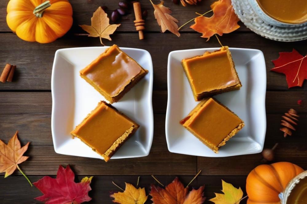 Delicious Eggless Pumpkin Pie Bars: Easy Fall Dessert Recipe