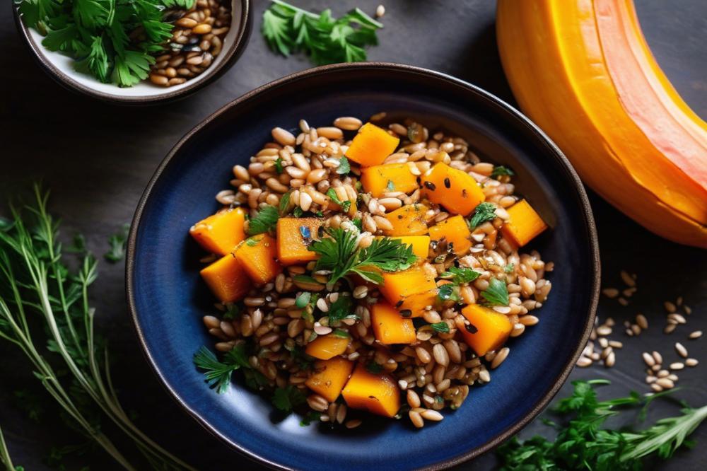 Delicious Farro With Roasted Butternut Squash: A Cozy Recipe