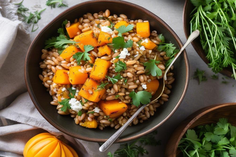 Delicious Farro With Roasted Butternut Squash Recipe To Try