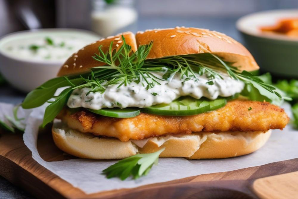 Delicious Fish Sandwich Recipe With Homemade Tartar Sauce