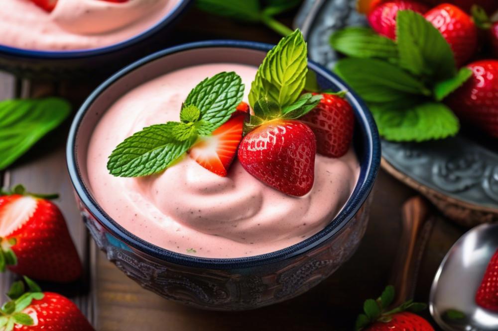 Delicious Fresh Strawberry Mojito Nice Cream Recipe To Enjoy