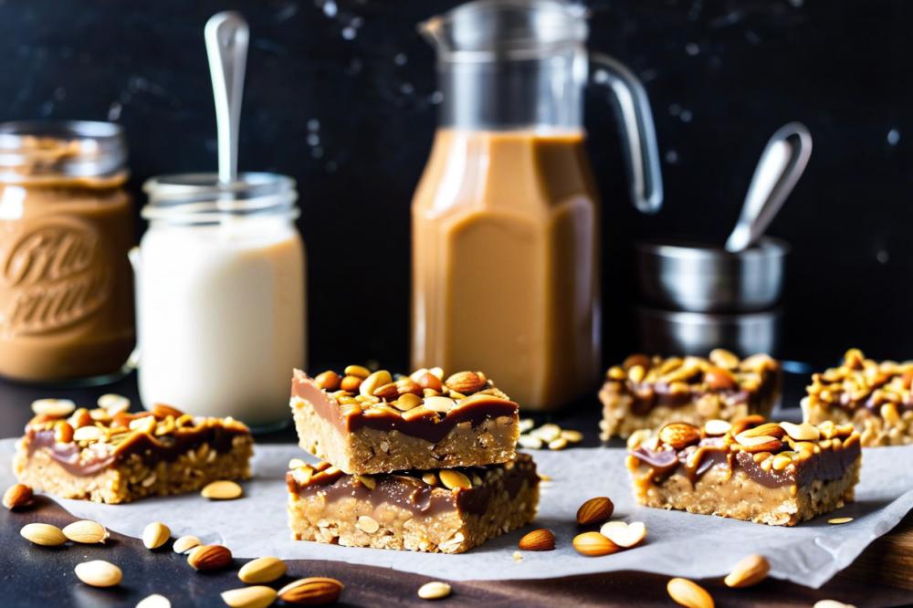 Delicious Gluten-Free Baked Peanut Butter Oatmeal Bars Recipe