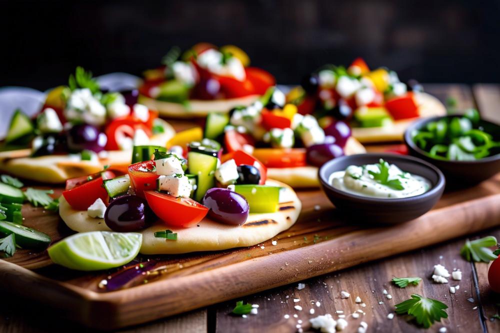 Delicious Greek Salad Naan Bites: A Flavorful Appetizer Recipe