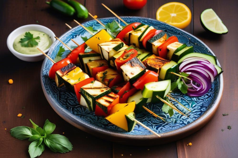 Delicious Grilled Paneer And Zucchini Skewers: A Perfect Summer Recipe