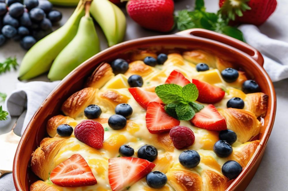 Delicious Ham And Cheese Croissant Casserole Recipe To Try