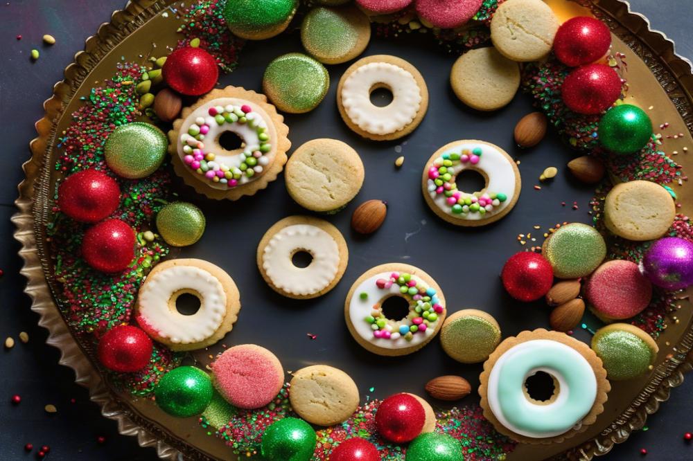 Delicious Hazelnut Shortbread Wreath Cookies: Easy Holiday Recipe