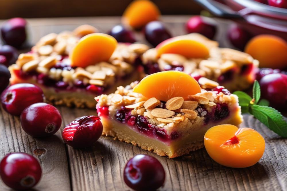 Delicious Healthy Cranberry Apricot Bars Recipe For Snack Lovers