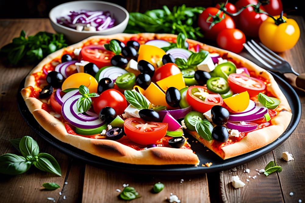 Delicious High-Protein Greek Salad Chicken Pizza Recipe