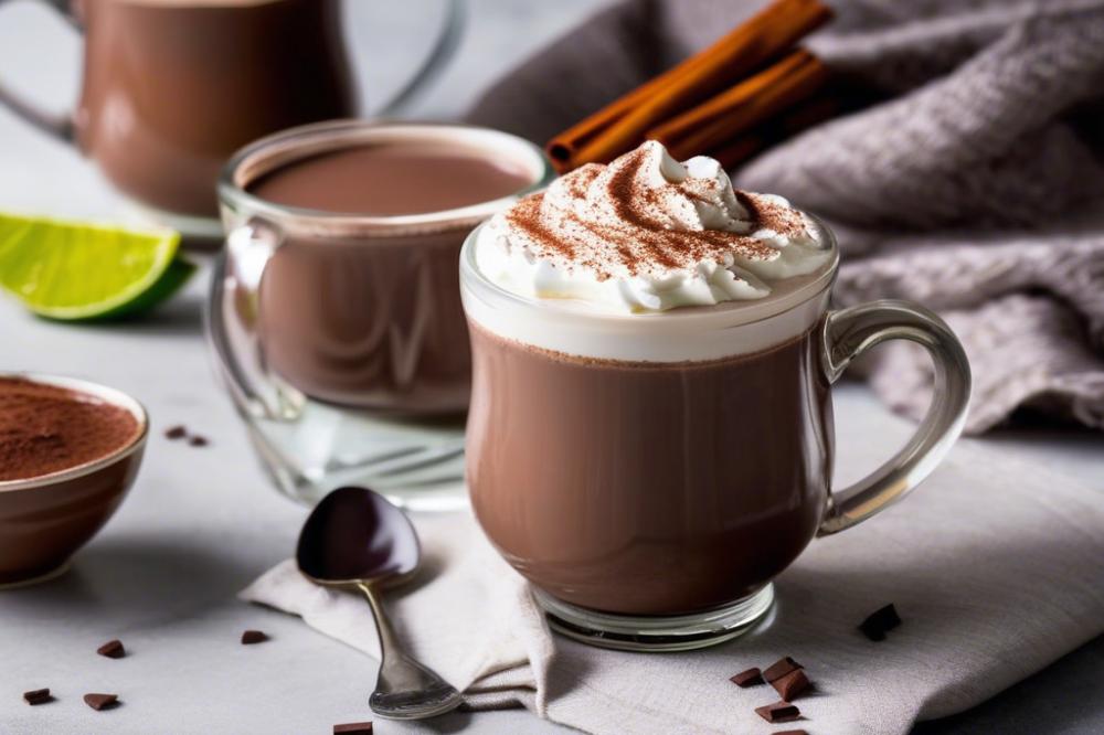 Delicious Homemade Mexican Hot Chocolate With Cinnamon Whipped Cream