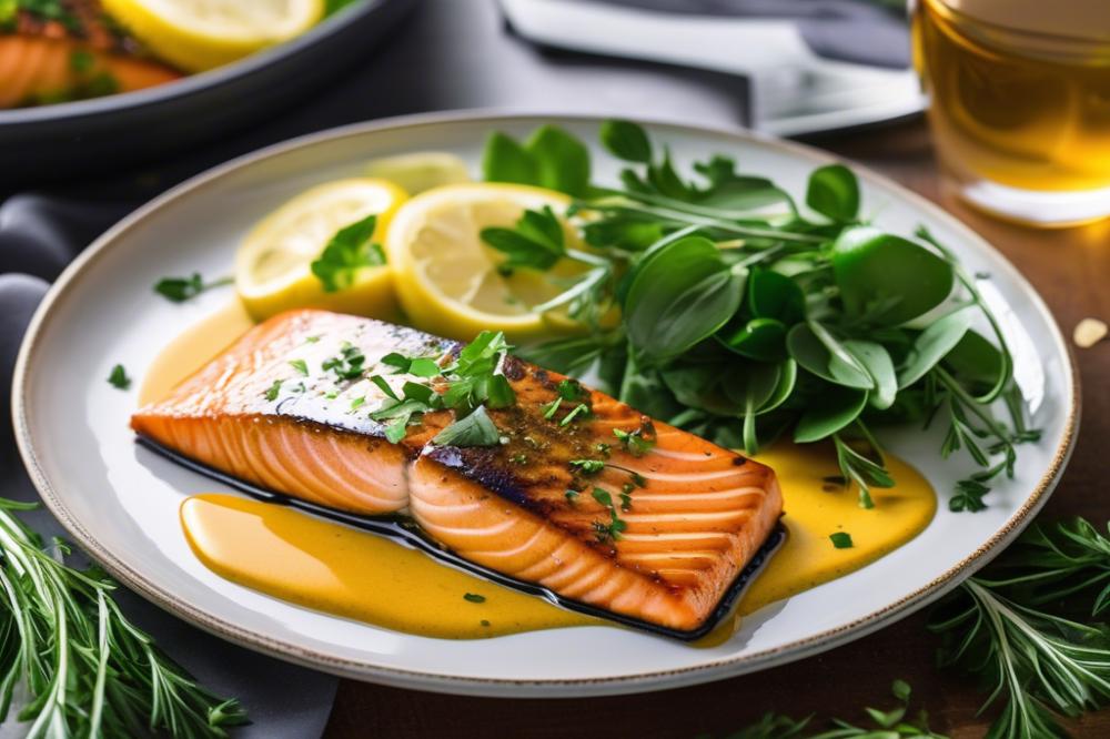 Delicious Honey Mustard Broiled Salmon Recipe For Easy Dinner