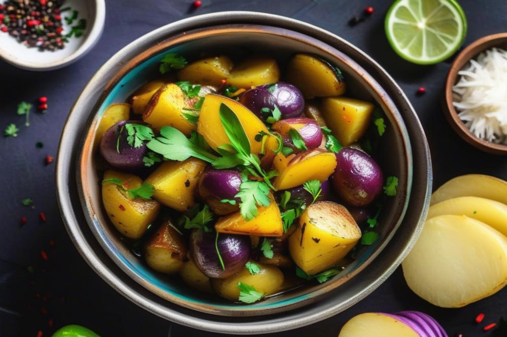 Delicious Kathirikai Urulaikizhanghu Pachidi: Brinjals And Potatoes Recipe